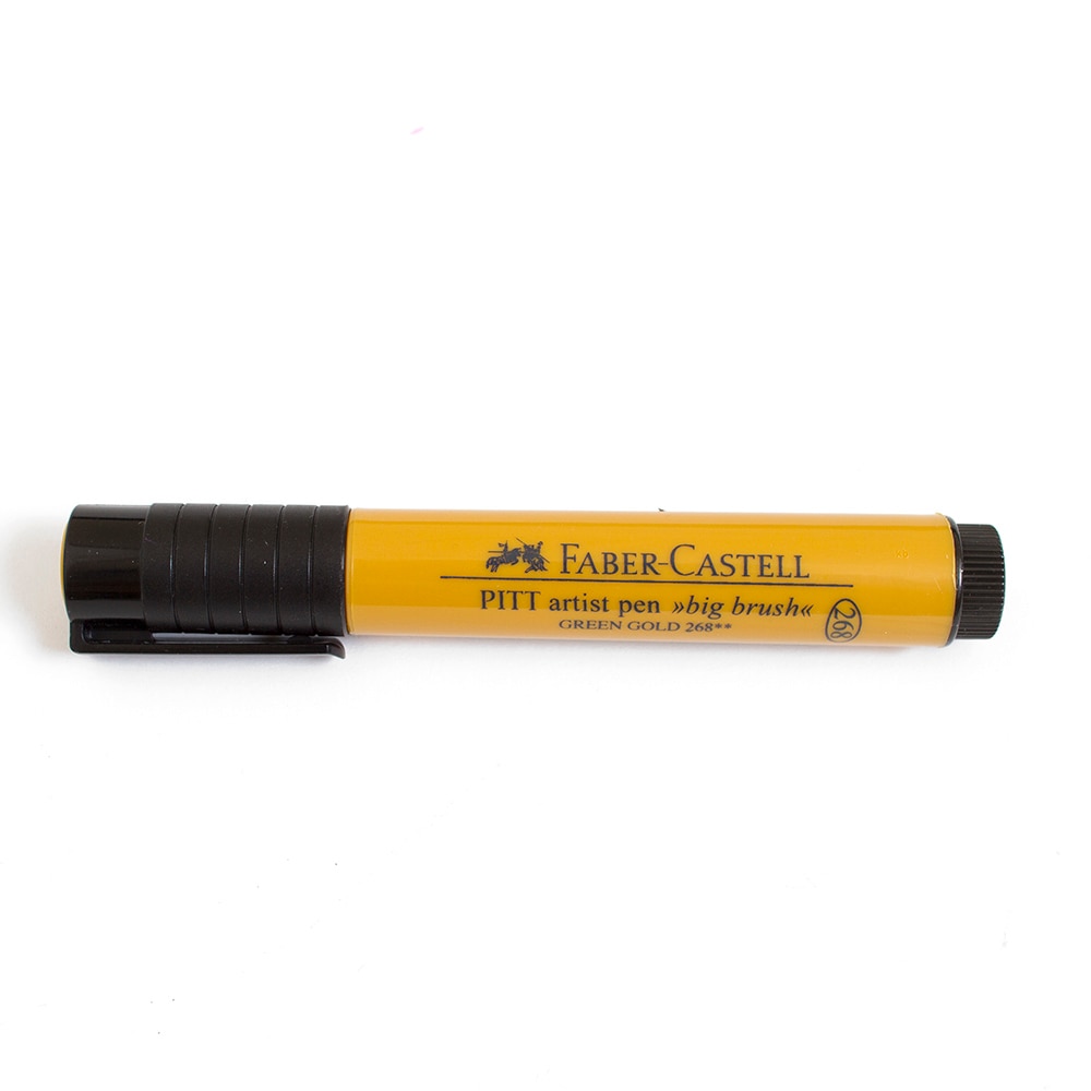 Faber-Castell, Brush Pen, Art & School, Pitt Artist, Big, 31072, Green Gold